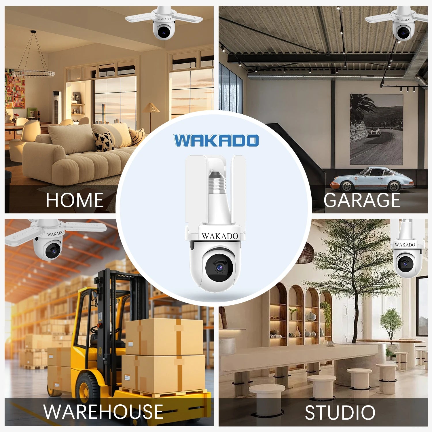 2025 Hot Sale Bulb Wifi Motion Detection Home Security Two-way Voice Indoor Cameras Screw Wide Angle