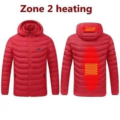 11 Heating Areas Heated Jacket Men Women's Winter Outdoor Camping Sportswear Heated Coat Graphene Heat Coat USB Heating Jackete
