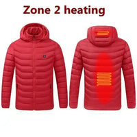 11 Heating Areas Heated Jacket Men Women's Winter Outdoor Camping Sportswear Heated Coat Graphene Heat Coat USB Heating Jackete