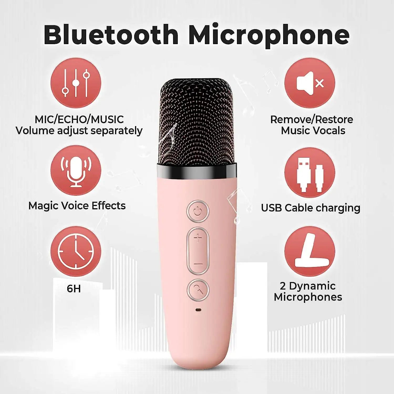 Wholesale Bluetooth Speaker Small Household KTV Portable Double Microphone Wireless Microphone Karaoke Multifunctional Speaker