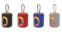 New Rechargeable Hand-free Lightweight  Portable Wireless  Long Battery Life  Speaker with RGB LED Light BT for Outdoor Sport