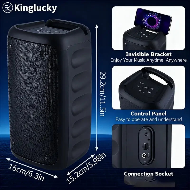 Best Selling Kinglucky BT Radio Speaker HY-3317 Wireless Speaker High Power US Local Store Home Karaoke Wireless Speaker