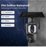 6mp Ptz Ai 6W Solar Camera Ring Ubox Smart Wifi Cctv Outdoor Home Security Camera System Wireless With Audio