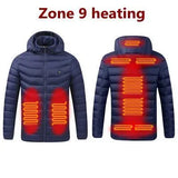 11 Heating Areas Heated Jacket Men Women's Winter Outdoor Camping Sportswear Heated Coat Graphene Heat Coat USB Heating Jackete