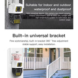 1080P HD 6MP Night Vision Home Security 4G Solar CCTV Camera Smart Auto Tracking Dual-Lens Cloud Storage Outdoor IP66 Camera