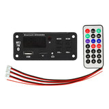 12V MP3 WMA Decoder Board 50W 2*25W Wireless Bluetooth 5.0  Amplifier Car Audio USB TF FM Radio Module MP3 Player