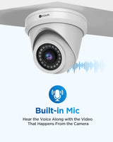 16 Channel 12x 5Mp IP67 Turret Audio AI Person Detect Business Home Security 4TB HDD NVR Night Vision 4k Cctv Poe Camera System