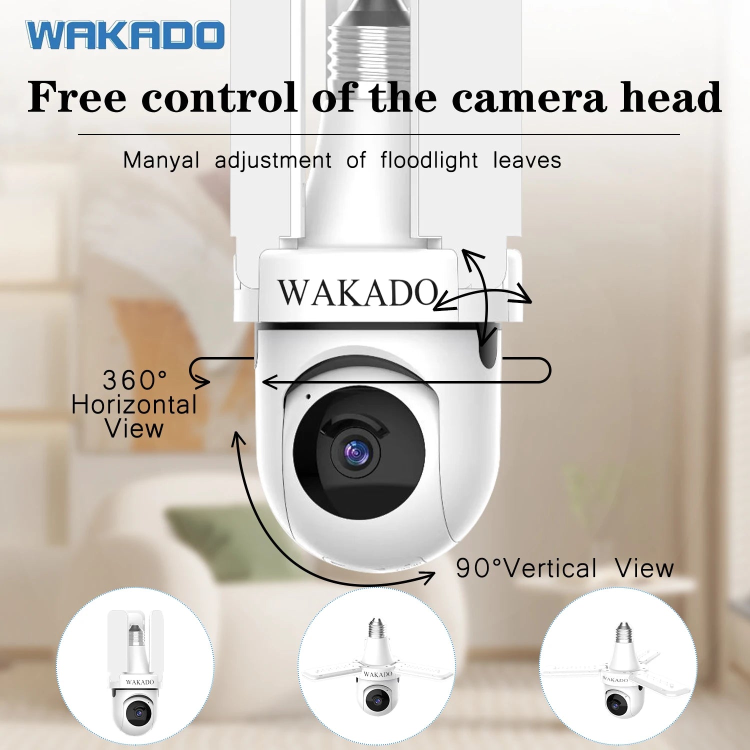 2025 Hot Sale Bulb Wifi Motion Detection Home Security Two-way Voice Indoor Cameras Screw Wide Angle