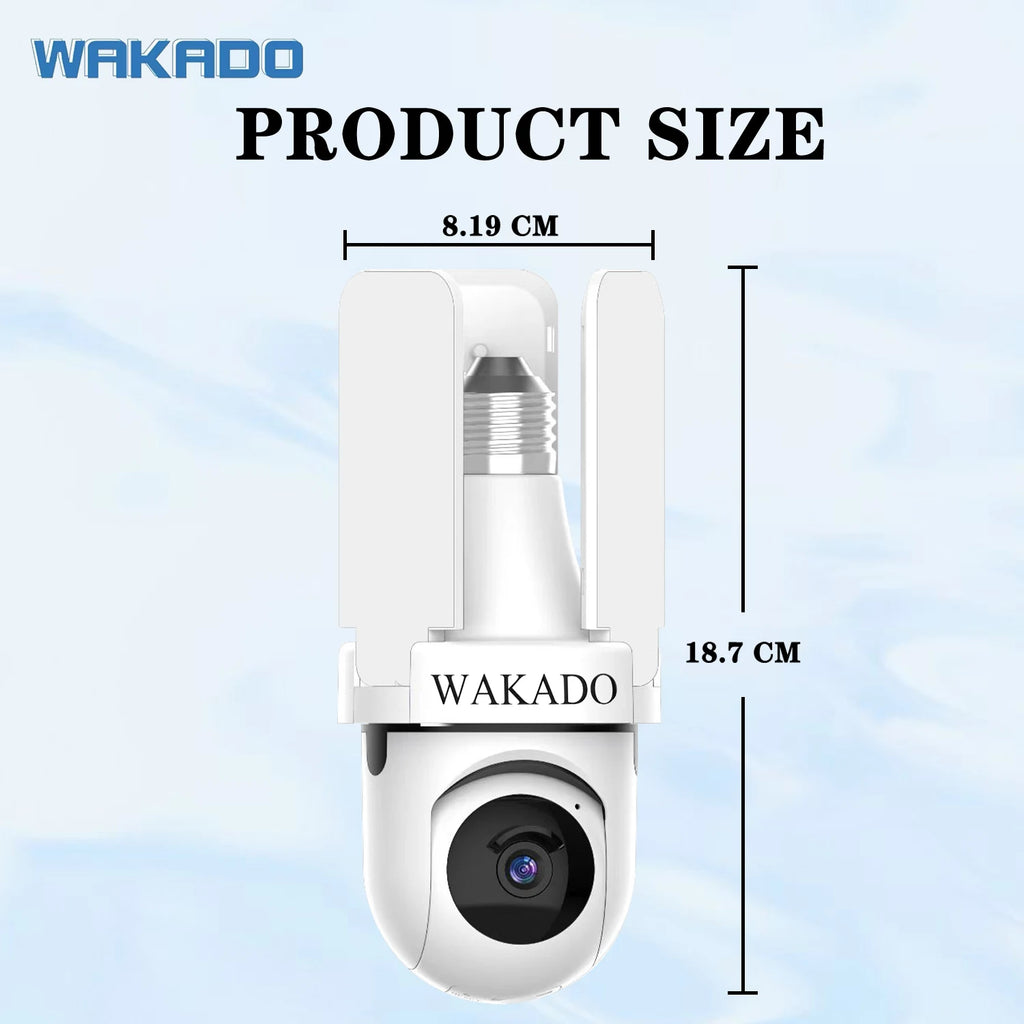 2025 Hot Sale Bulb Wifi Motion Detection Home Security Two-way Voice Indoor Cameras Screw Wide Angle