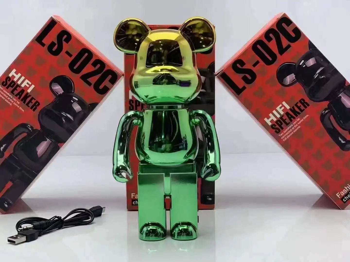 LS-02 Violent Bear Speaker Suitable Home Decoration Desk Electronic Presents Grizzly Bear Bluetooth Speaker Wireless Speaker