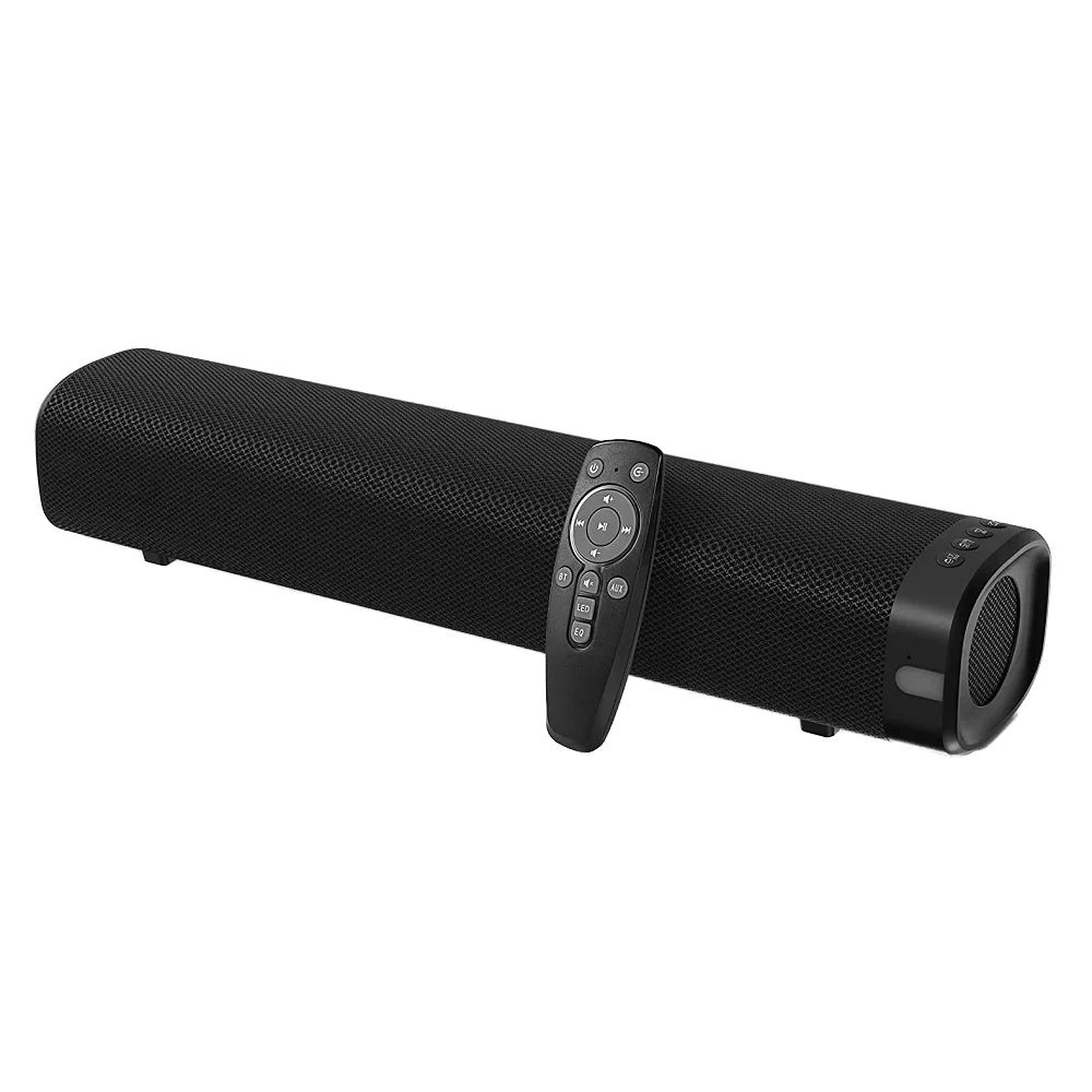 30W Active Sound Bar PC Built-in Subwoofer Wired Speaker Computer Optical/Aux/USB Wall Mountable Portable Surround Sound System