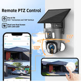 6MP Ubox 4G Dual Lens 10X Optical Zoom Solar Low Powered Cctv Camera Home Security Surveillance& Ip Cameras Connected to Mobile