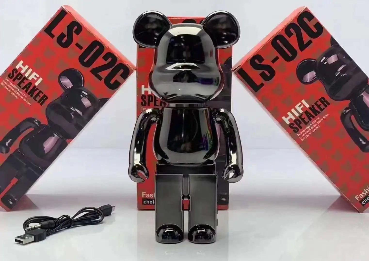 LS-02 Violent Bear Speaker Suitable Home Decoration Desk Electronic Presents Grizzly Bear Bluetooth Speaker Wireless Speaker