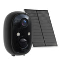 WESECUU Smart WiFi 3MP Battery Solar Color Night Vision Two Way Talk PIR Motion Detection Siren Home Security Camera