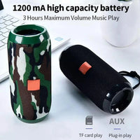 GAS-166  Top Seller TG117 Portable Fabric Wireless Speaker High Quality Waterproof Outdoor BT USB Mini Bass Speaker