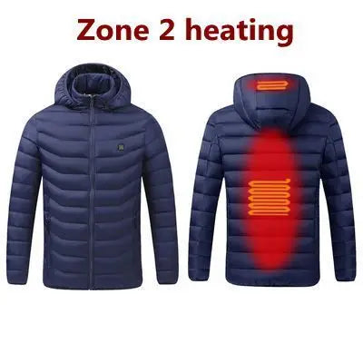 11 Heating Areas Heated Jacket Men Women's Winter Outdoor Camping Sportswear Heated Coat Graphene Heat Coat USB Heating Jackete