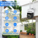 HongGlobal 3MP Smart Monitor Wireless Video Surveillance Outdoor IP PTZ Camera 360 Degree Tuya WiFi CCTV Home Security Camera