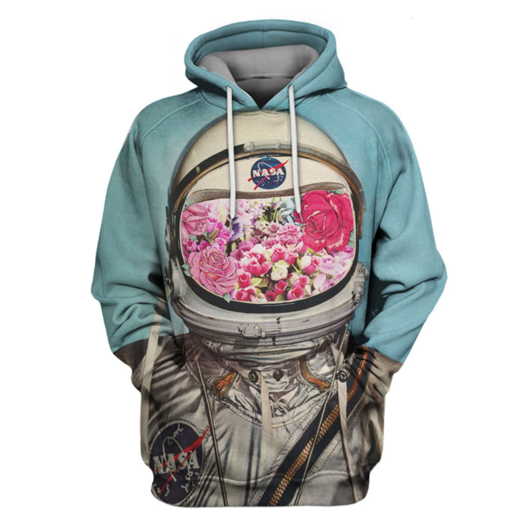 Men's 3d Space Suit Digital Printing Long-sleeved Pullover Hoodie null