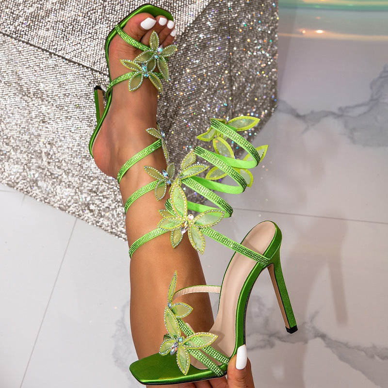 Fashion Personality Bow Stiletto Sandals null