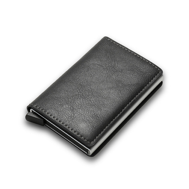 Credit Card Holder Smart Minimalist Wallet Pocket Men Women Slim Cardholder Bank Secure Creditcard Case null