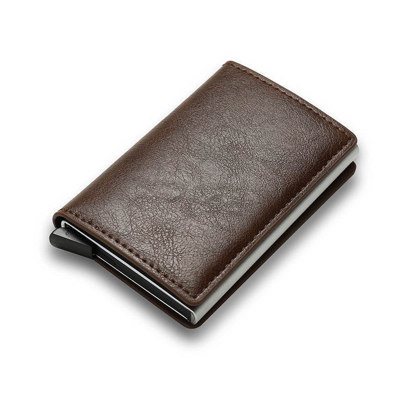 Credit Card Holder Smart Minimalist Wallet Pocket Men Women Slim Cardholder Bank Secure Creditcard Case null