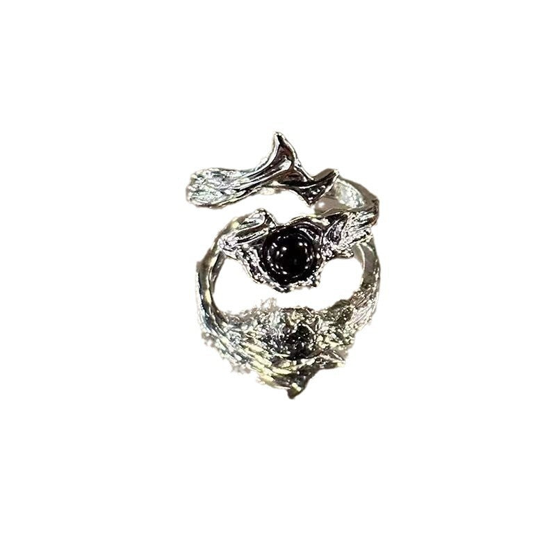 Original Dark Style Thorn Ring For Men And Women Special-interest Design Texture null