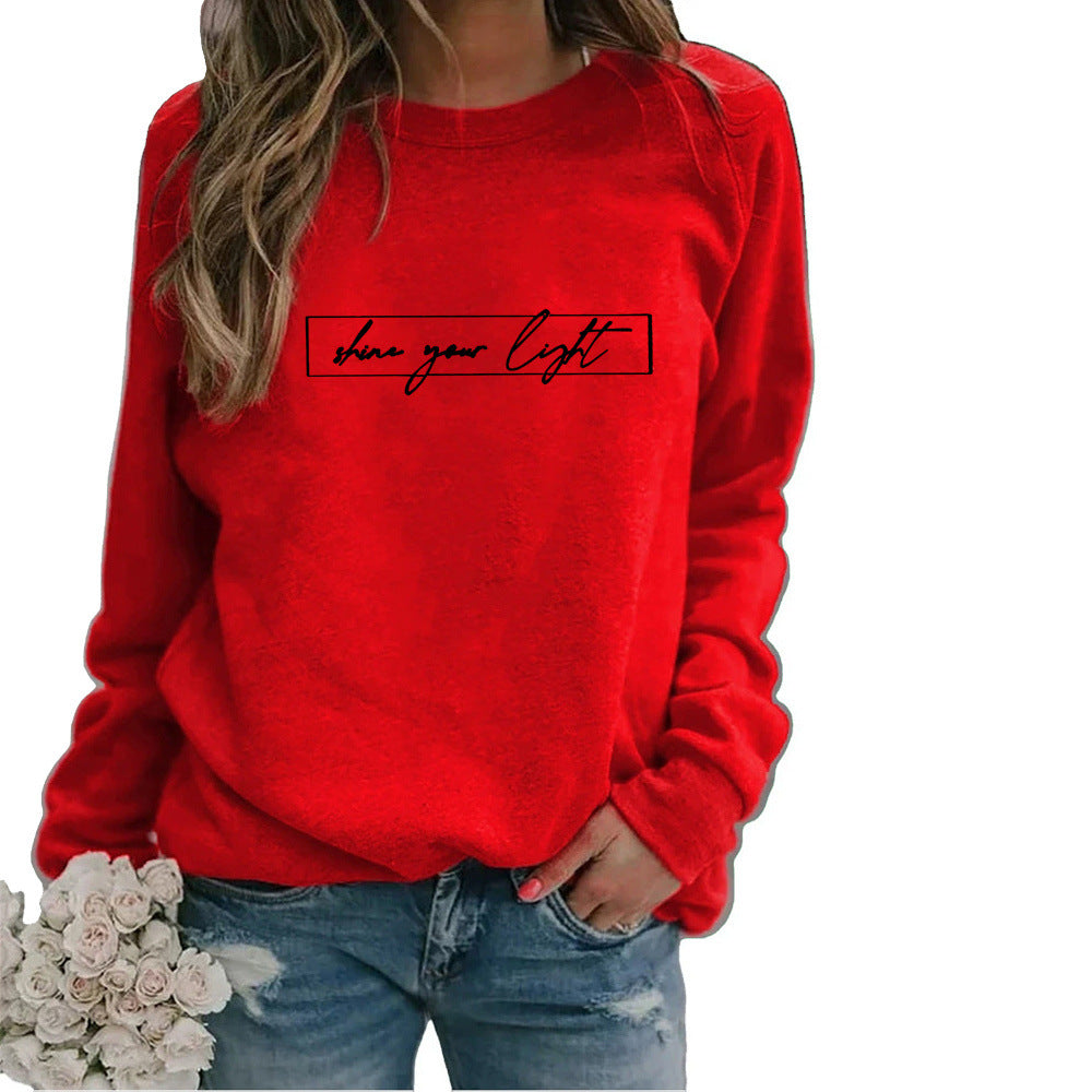 Women's Printed Casual Loose Sweatshirt Shirt null