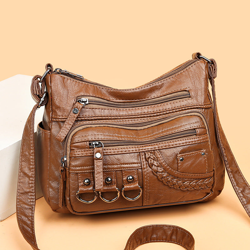 Women's Fashion Casual Soft Leather Bag null