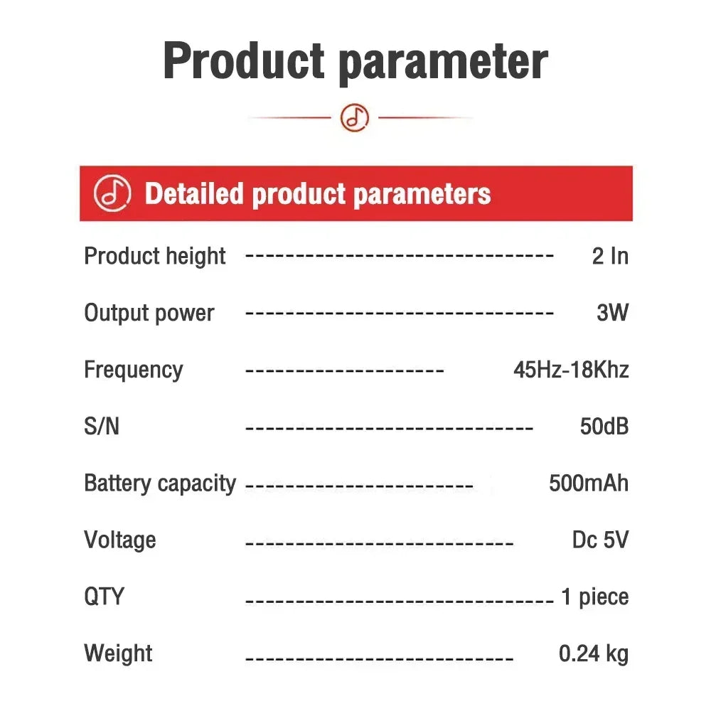 S12 Wireless Bluetooth Speaker Powerful Portable Subwoofer with LED Lights Car Audio Bass MP3 Player Sound System