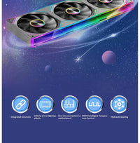 WJCOOLMAN WENJIE MINI three-sided side-lit integrated curved glass sea-view gaming case with ARGB lighting strip