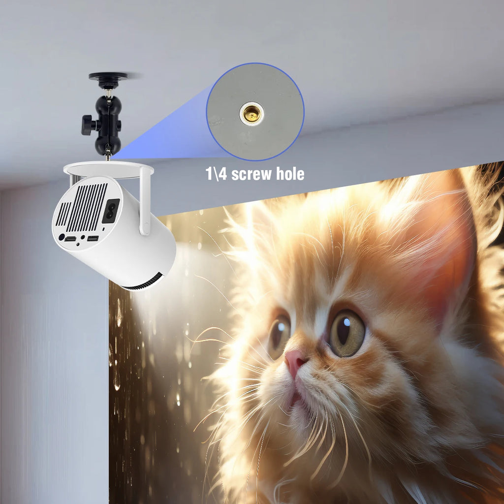 Magcubic Auto Focus 4K HD 1920*1080P 420ANSI Portable Projector Android 11 BT5.4 Built-in 5W HiFi Speaker For Home Theater HY310