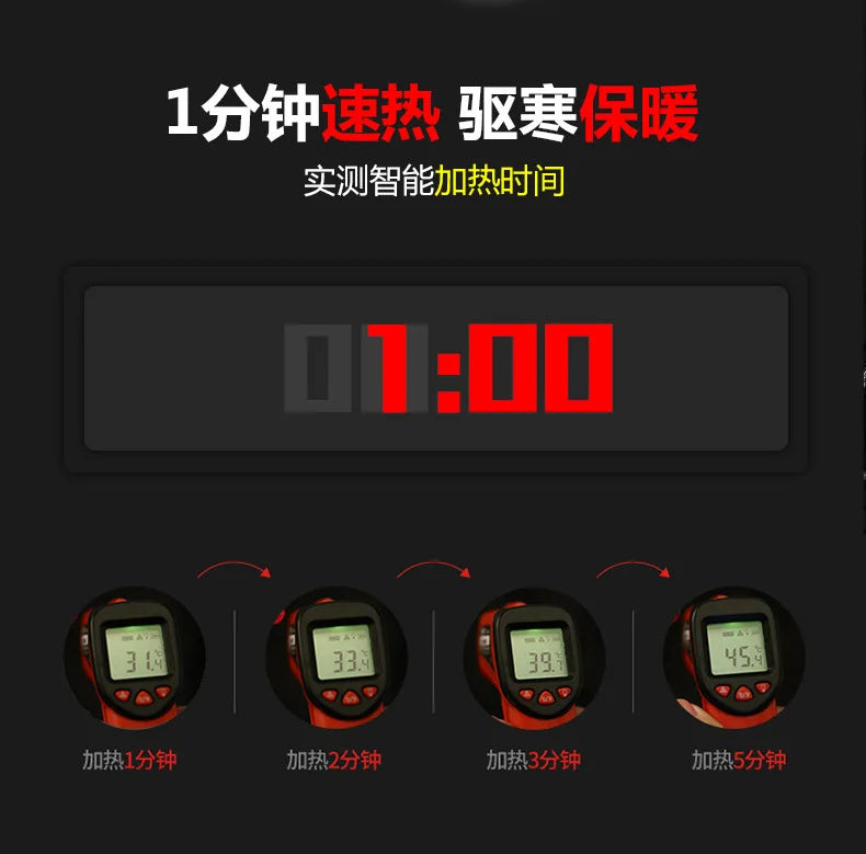 31 Areas Smart Switch USB Electric Heated Jacket Men Women Heated Jacket Waterproof Polyester Thermal Jacket Long Johns Winter