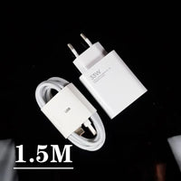 Original Xiaomi 33w Charger EU US Adapter Turbo Fast Charge For Mi 12 5G 11 Ultra Redmi A2+ Note 13R 12R Poco X5 X4 M5S C55 C50