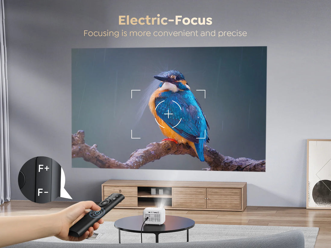【Electric focus 】 Android Mini projector, YABER L1 20000 Lumens Video projector 5G WiFi Bluetooth, supports P Portable projector