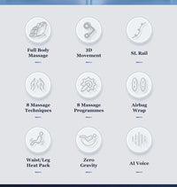 5D Full Body Massage Chair Gravity Track Electric Heating Back Body Care Chair