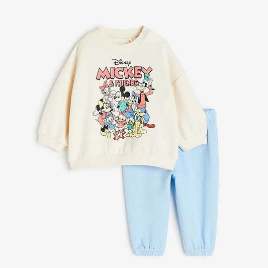 Minnie's Little Girl Sportswear Set Spring And Autumn Clothing Children's Top And Pants Set Children's Long Sleeved Set