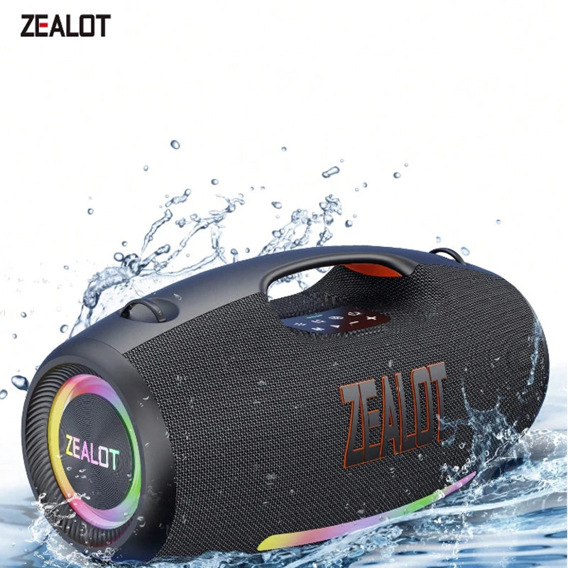 ZEALOT S89 Wireless Speaker 250W Portable Outdoor with RGB Color Lights Long 48000mAh Battery up to 8 Hours Playtime