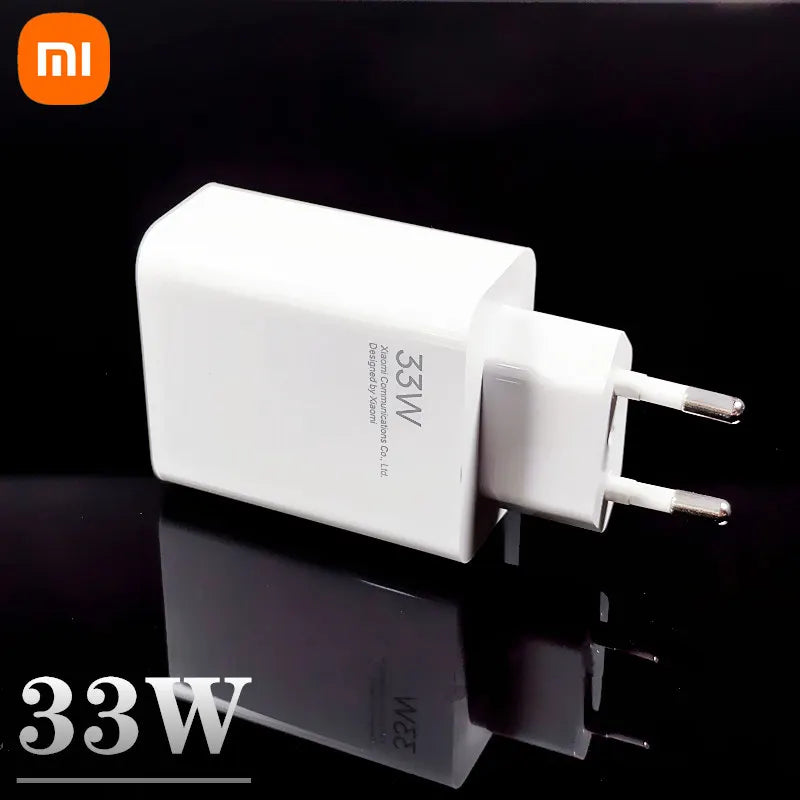 Original Xiaomi 33w Charger EU US Adapter Turbo Fast Charge For Mi 12 5G 11 Ultra Redmi A2+ Note 13R 12R Poco X5 X4 M5S C55 C50