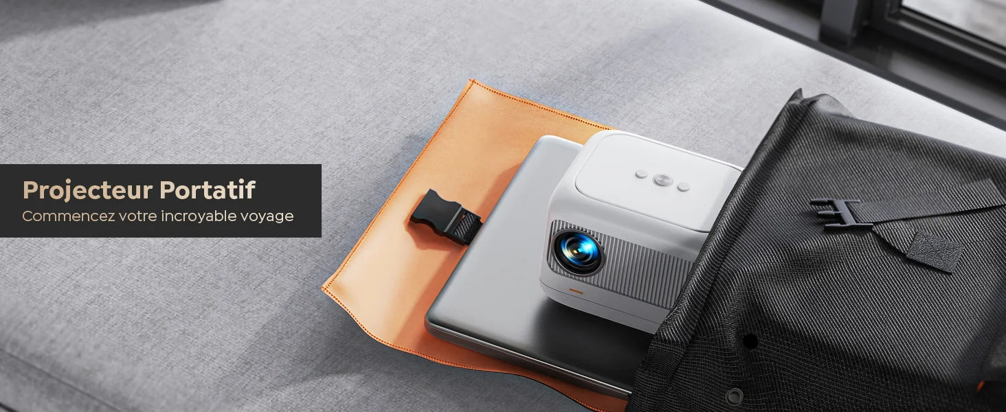 【Electric focus 】 Android Mini projector, YABER L1 20000 Lumens Video projector 5G WiFi Bluetooth, supports P Portable projector