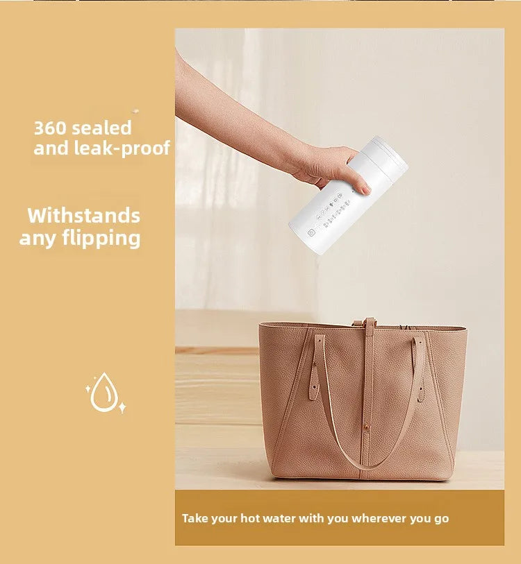 2026 New Boiling Cup 304/316 Stainless Steel Small Portable Boiling Water Stewing Health Cup Electric Heating Cup