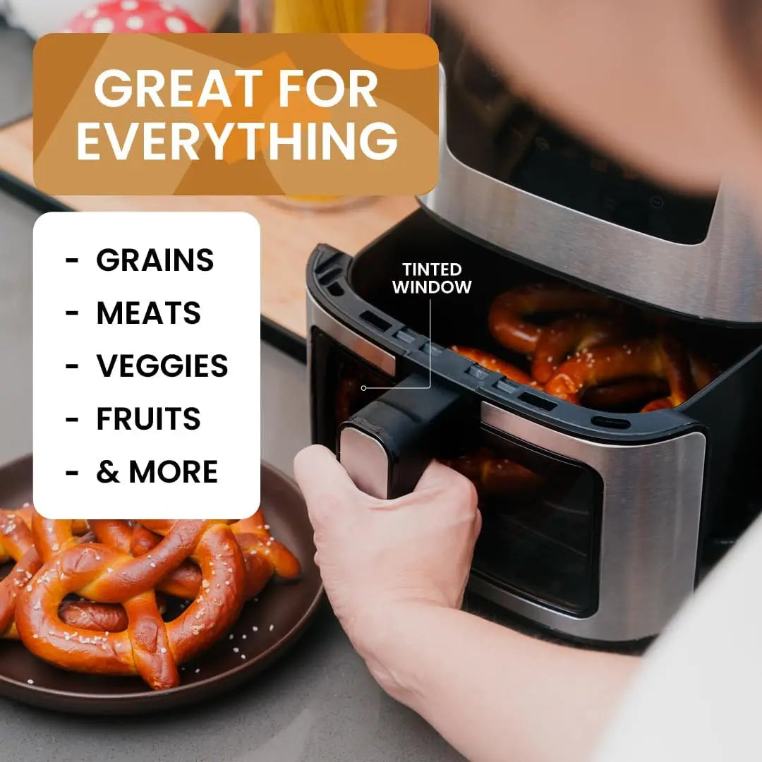 4.5L Digital Air Fryer for Small Kitchens | Easy-to-Use Touch Controls | Healthy Meals in Minutes