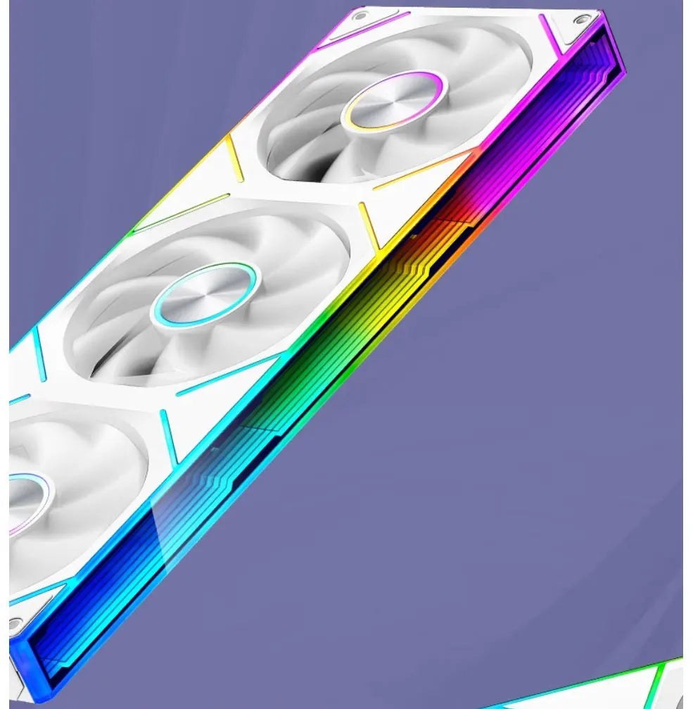 WJCOOLMAN Qianxi ATX computer case with 360 water cooling, ATX motherboard, digital display screen, scenic room