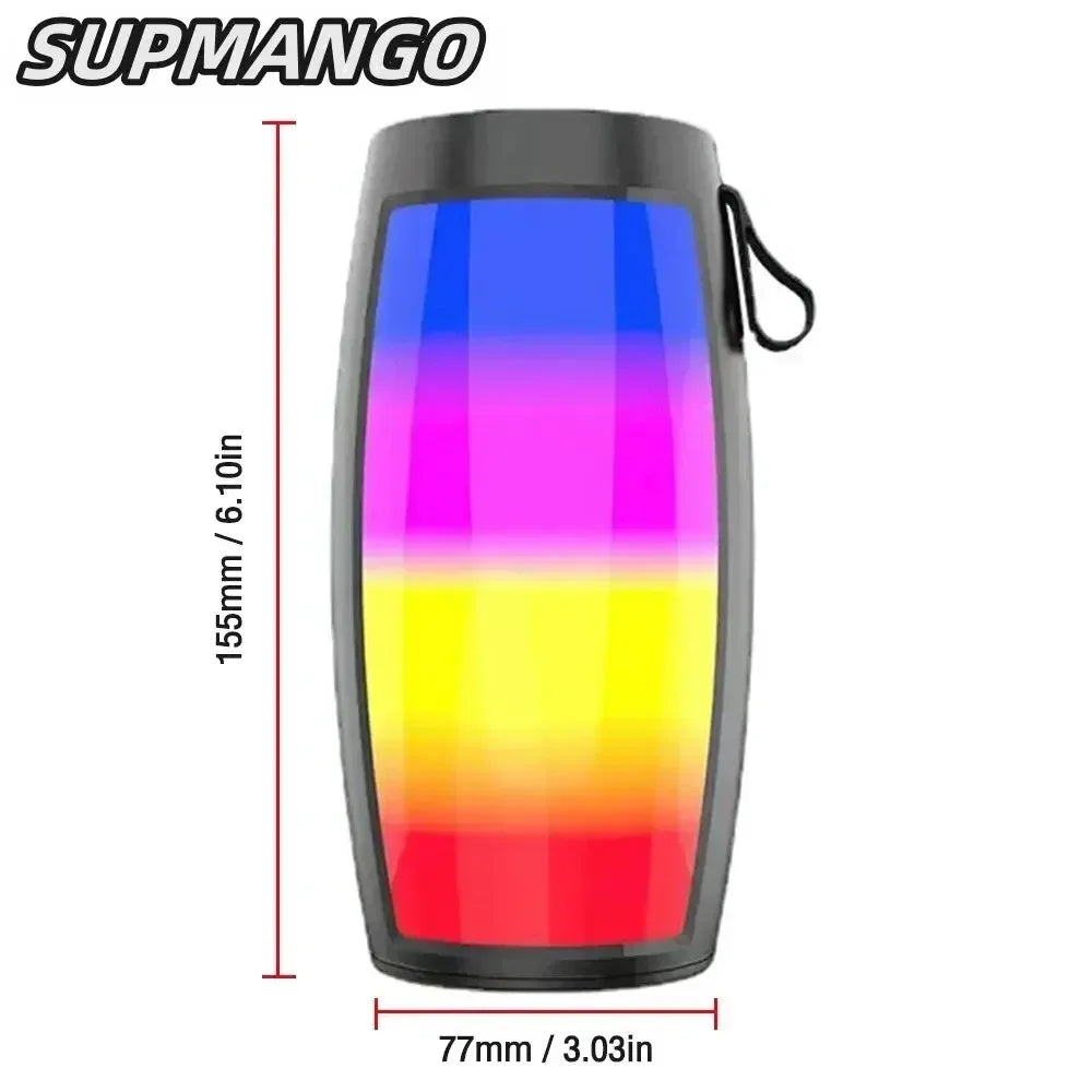 S12 Wireless Bluetooth Speaker Powerful Portable Subwoofer with LED Lights Car Audio Bass MP3 Player Sound System