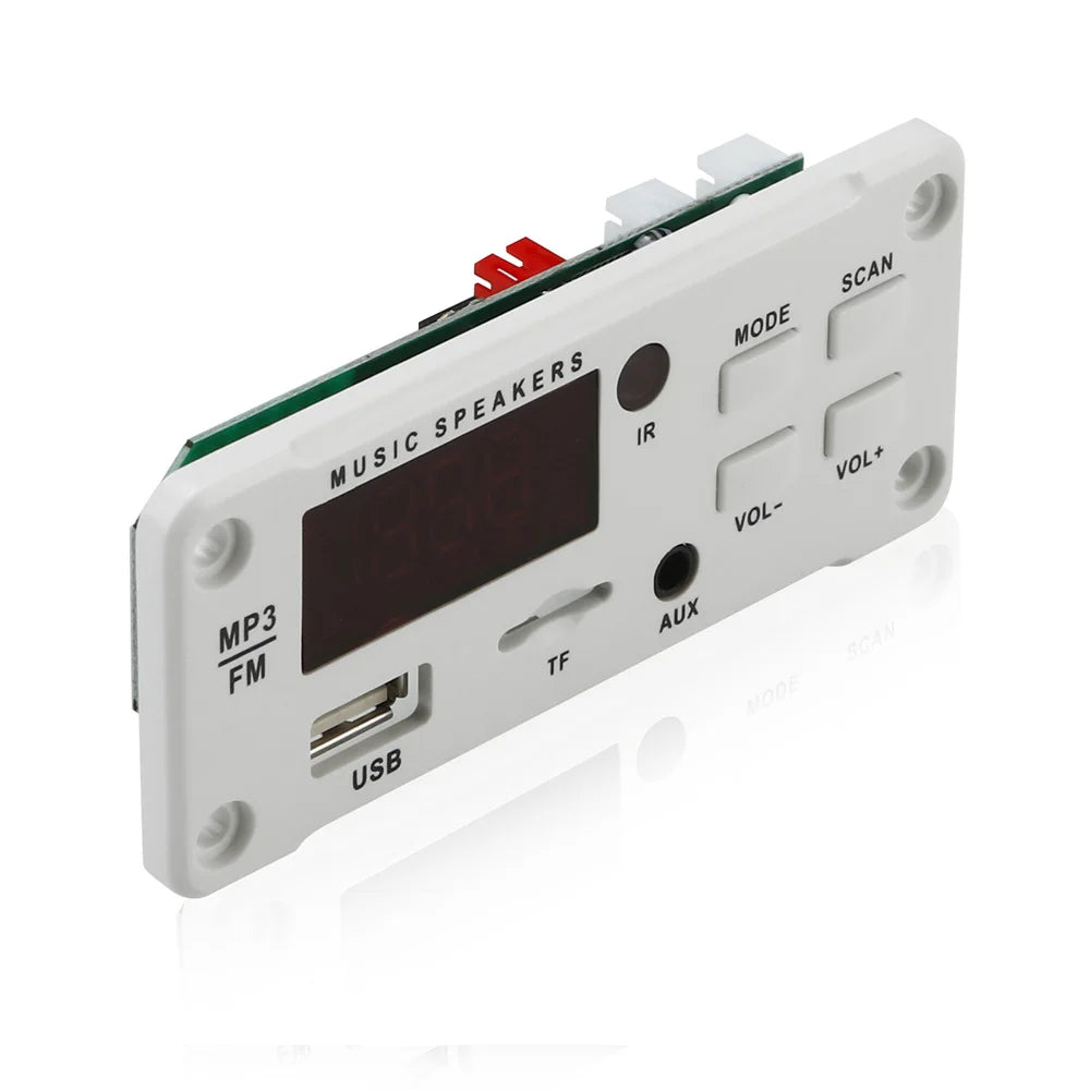 12V MP3 WMA Decoder Board 50W 2*25W Wireless Bluetooth 5.0  Amplifier Car Audio USB TF FM Radio Module MP3 Player