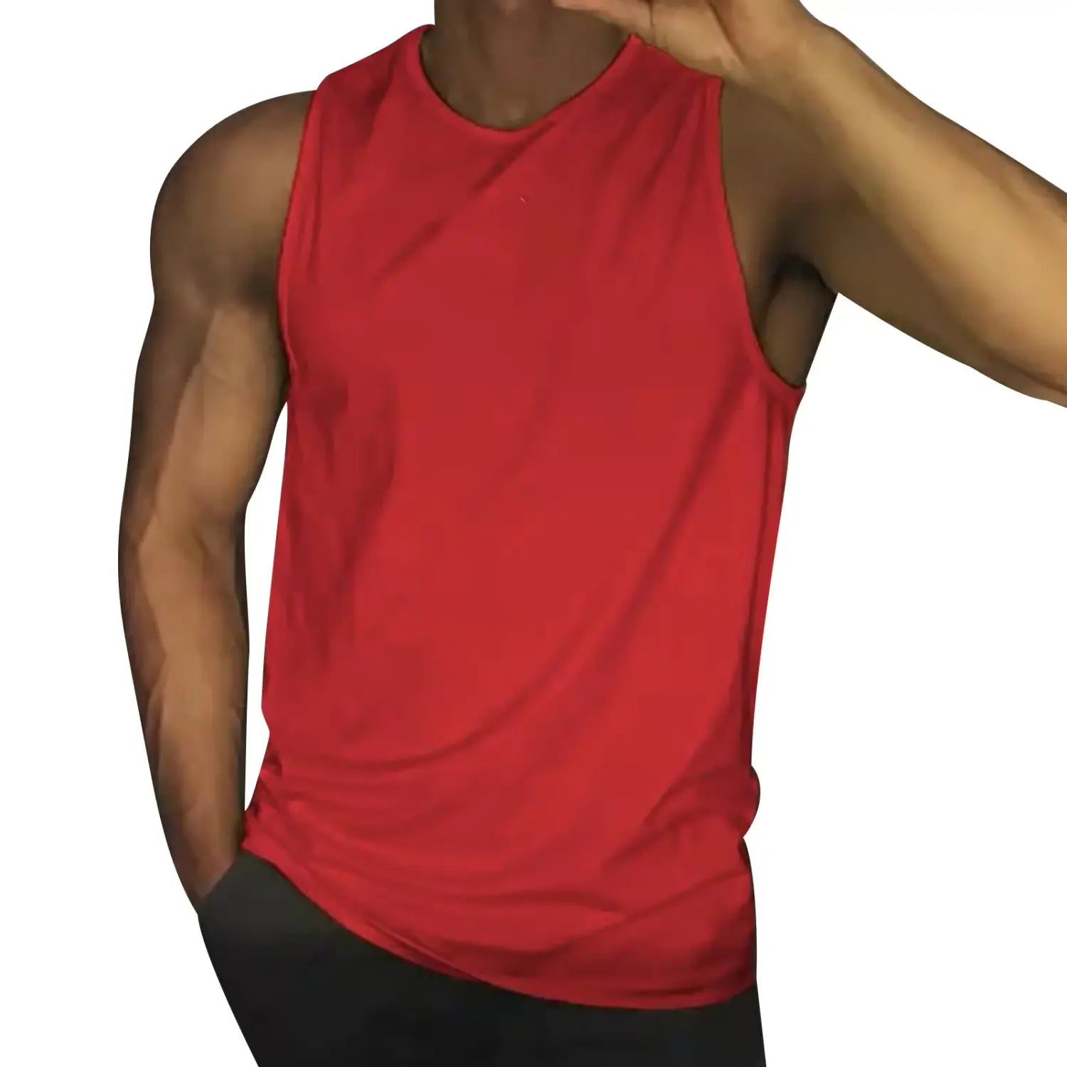 Men’s Tank top basketball gym sleeveless-shirts Sportswear bodybuilding y2k ribbed Crop-top mardi-gras singlet Solid
