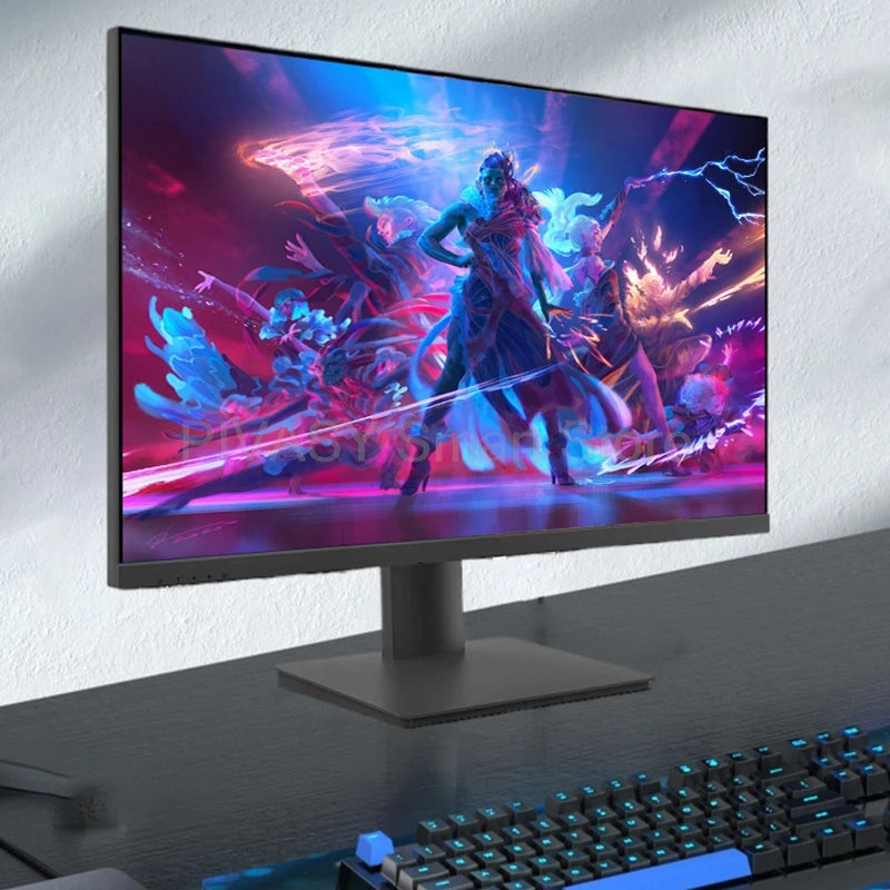 23.8 Inch 144Hz High Refresh Rate IPS Borderless Gaming Monitor 5ms 99% RGB Gamut 178° View Angle with RGB Lighting Backshell