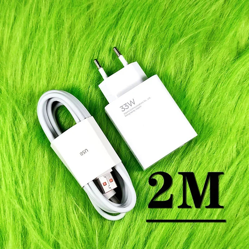 Original Xiaomi 33w Charger EU US Adapter Turbo Fast Charge For Mi 12 5G 11 Ultra Redmi A2+ Note 13R 12R Poco X5 X4 M5S C55 C50