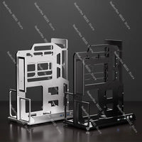 Aluminum Alloy ATX Open Frame Computer Case,Portable Water-Cooled ITX/MATX Chassis for DIY Gaming and Assembly