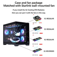 WJCOOLMAN Lonely Warrior Full-View Edition Sea View Room Computer Case Supports 360 Water Cooling / M-ATX Motherboard