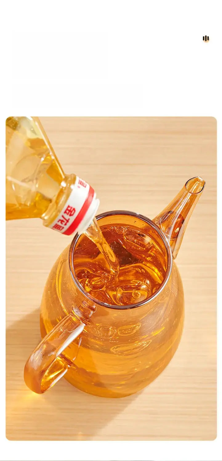 GIANXI Kitchen And Home Cooking Oil Bottle Large Capacity Amber Oil Bottle Set Thickened Food Grade Leakproof Seasoning